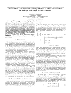 Power Flow and Transient Stability Models of FACTS Controllers for