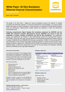 White Paper: 40 Gb/s Backplane Ethernet Channel