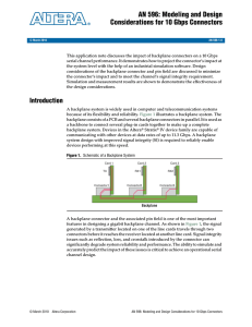 AN 596: Modeling and Design Considerations for 10 Gbps