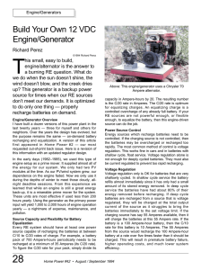 Build Your Own 12 VDC Engine/Generator