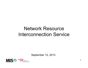 Network Resource Interconnection Service