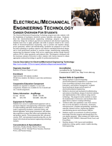 electrical/mechanical engineering technology