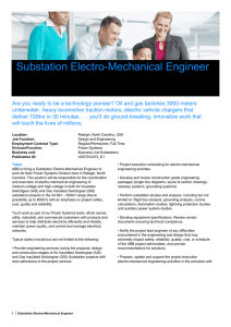 Substation Electro-Mechanical Engineer