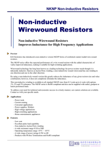 Non-inductive Wirewound Resistors