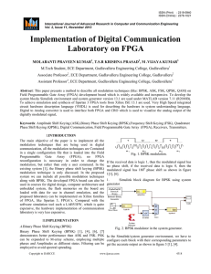 Implementation of Digital Communication Laboratory on
