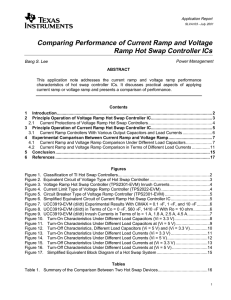 "Comparing Performance of Current Ramp and Voltage Ramp Hot