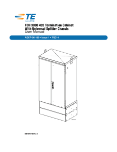 FDH 3000 432 Termination Cabinet With Universal