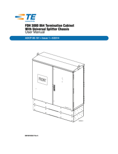 FDH 3000 864 Termination Cabinet With Universal