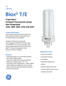 Biax® T/E - GE Lighting