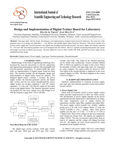 Design and Implementation of Digital Trainer Board for Laboratory