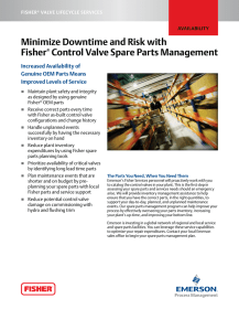 Fisher Control Valve Spare Parts Management