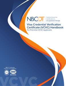 Visa Credential Verification Certificate (VCVC) Handbook