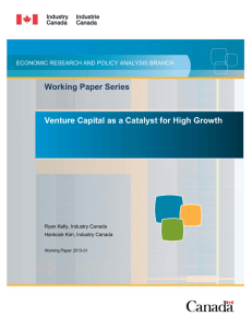 Venture Capital as a Catalyst for High Growth