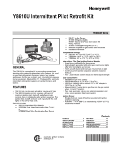 68-0291–01 - Y8610U Intermittent Pilot Retrofit Kit