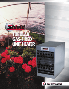 tubular gas-fired unit heater