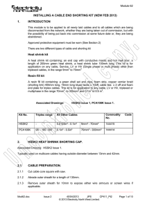 INSTALLING A CABLE END SHORTING KIT (NEW FEB 2013) 1