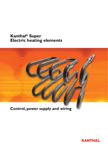 Kanthal® Super Electric heating elements