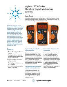 Agilent U1230 Series Handheld Digital Multimeters (DMMs)