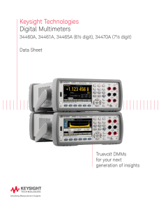 Keysight Technologies Digital Multimeters