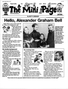 Hello, Alexander Graham Bell