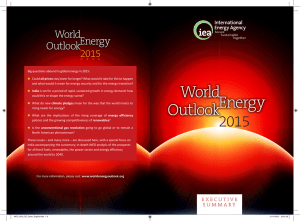 World Energy Outlook 2015 - Executive Summary