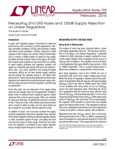 AN159 - Measuring 2nV/√Hz Noise and 120dB Supply Rejection