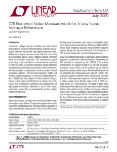 775 Nanovolt Noise Measurement for A Low Noise Voltage Reference