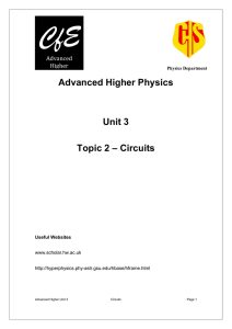 Circuits - Cathkin High School