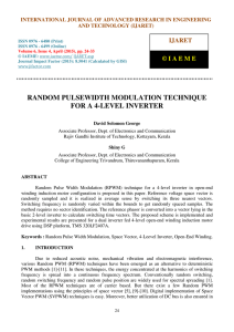 random pulsewidth modulation technique for a 4
