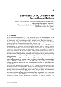 Bidirectional DC-DC Converters for Energy Storage Systems