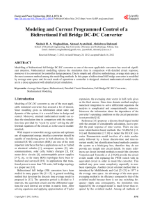 Modeling and Current Programmed Control of a Bidirectional Full