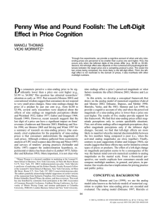 The Left-Digit Effect in Price Cognition