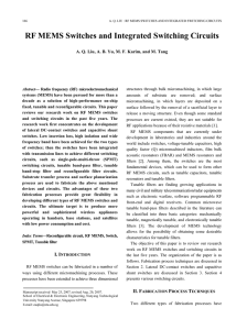 RF MEMS Switches and Integrated Switching Circuits