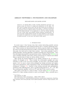 Abelian networks I. Foundations and examples