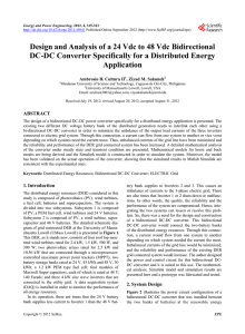 Design and Analysis of a 24 Vdc to 48 Vdc Bidirectional DC