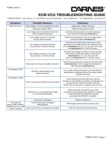 ecm-vcu troubleshooting guide