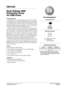 CM1240 - Dual-Voltage ESD Protection Array