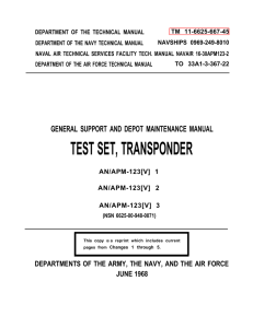 test set, transponder