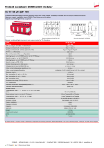 Product Datasheet: DEHNventil® modular DV M TNS 255 (951 400)