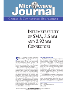 Intermateability of SMA, 3.5 mm and 2.92 mm connectors