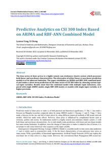 Predictive Analytics on CSI 300 Index Based on ARIMA and RBF