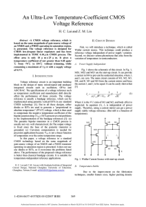 An Ultra-Low Temperature-Coefficient CMOS