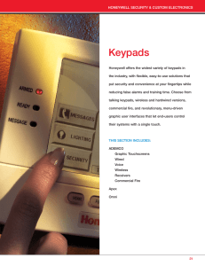 Keypads - Honeywell