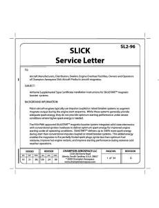 SLICK Service Letter