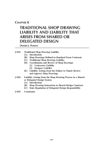 chapter 8 traditional shop drawing liability and liability that arises from