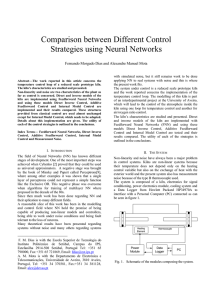 Comparison between Different Control Strategies using Neural