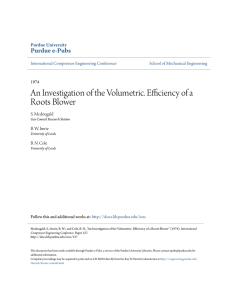 An Investigation of the Volumetric. Efficiency of a - Purdue e-Pubs
