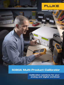 5080A Multi-Product Calibrator