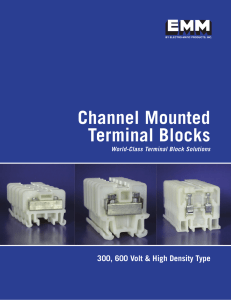 Channel Mounted Terminal Blocks - Electro