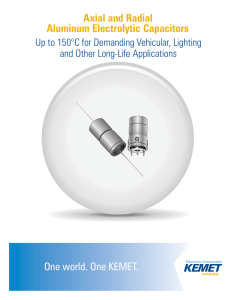 Axial and Radial Aluminum Electrolytic Capacitors